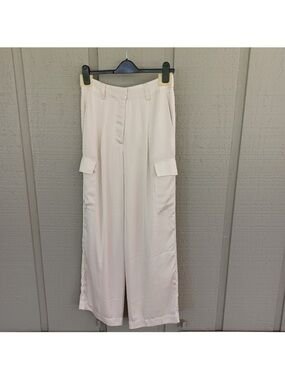 Ba&sh Cary Cargo Style Pant Size 38 US 6 Women Preppy Quiet Luxury In Champagne
